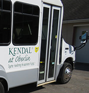 Kendal at Oberlin's small bus