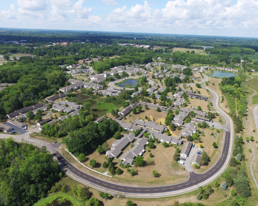 Arial view of Kendal at Oberlin