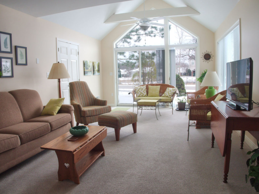 tv and living room 