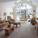 interior living space of cottage