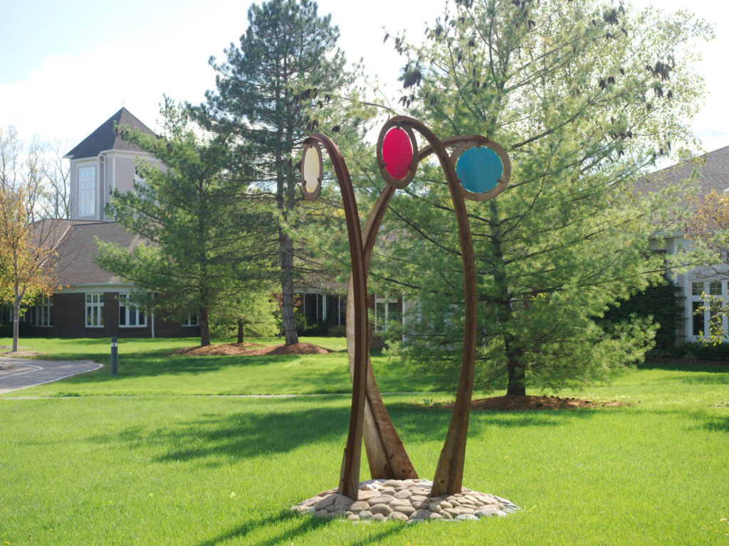 sculpture outside building 