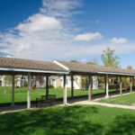 covered walking paths between residences