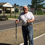 senior man out walking