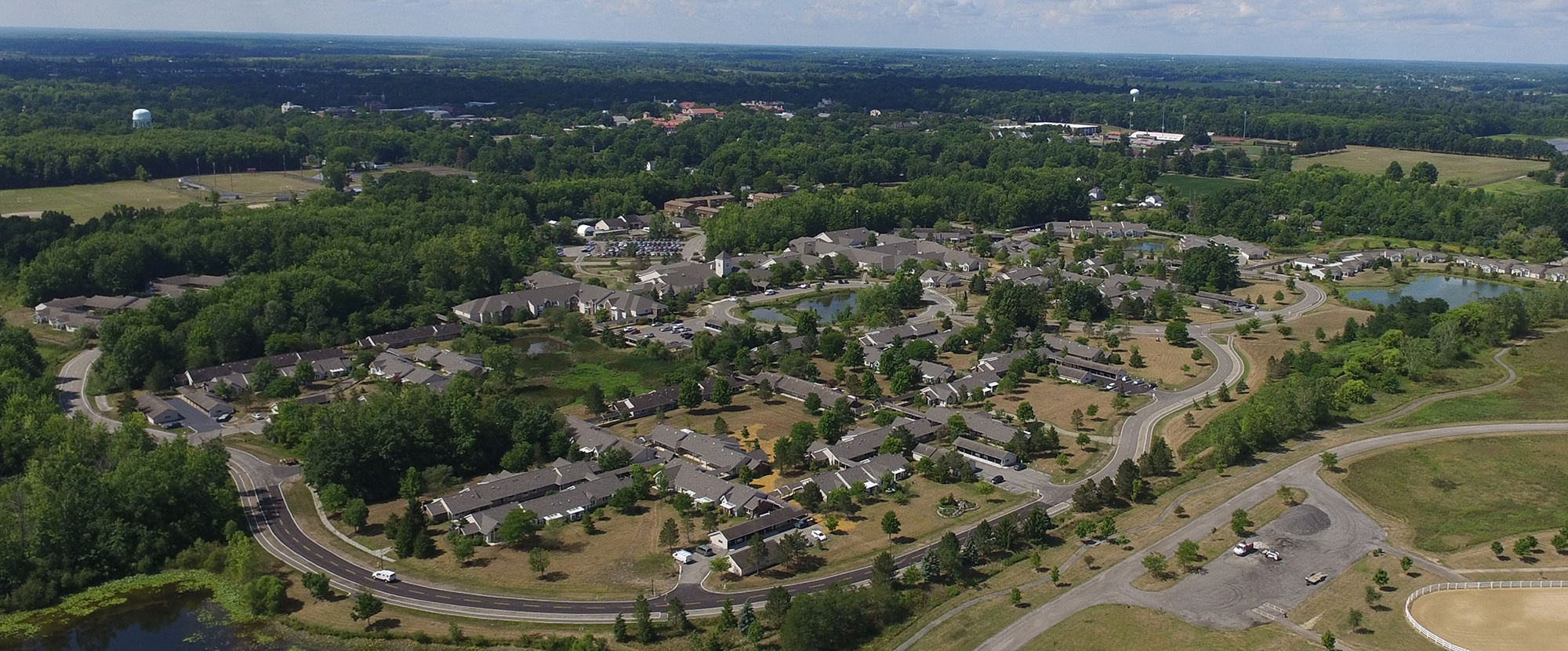 aerial view of Kendal campus