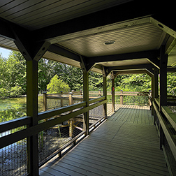 inside wetland bridge - Kendal at Oberlin