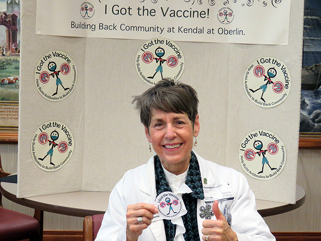 Kendal physician receives COVID-19 vaccine
