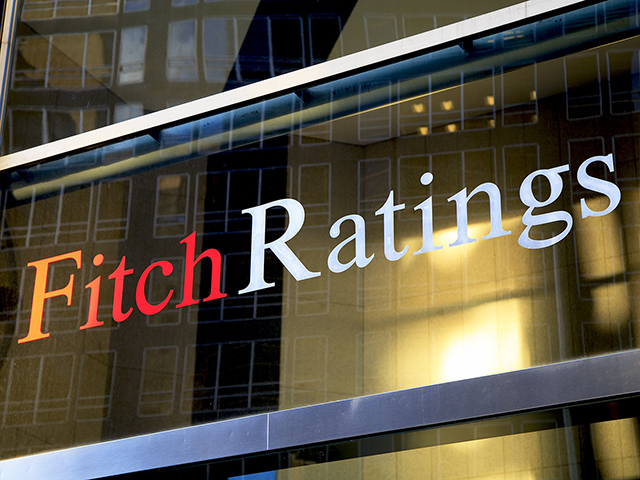 Logo on Building - Fitch Ratings