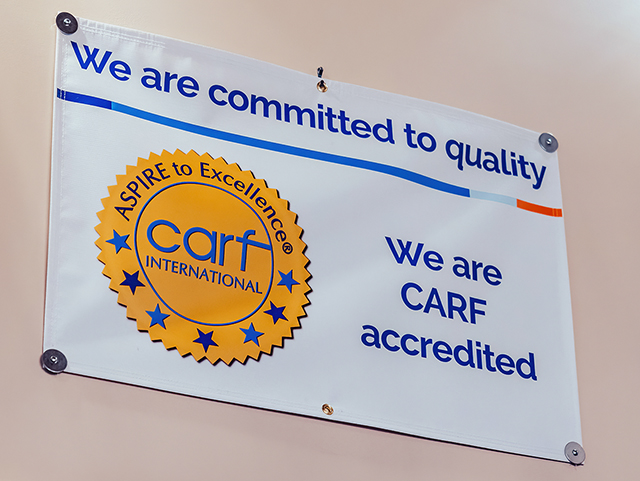 CARF Accreditation banner