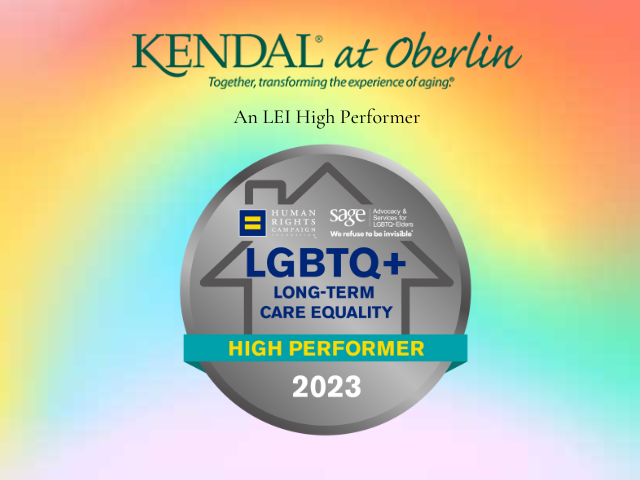 Kendal at Oberlin is an LEI High Performer (logo)