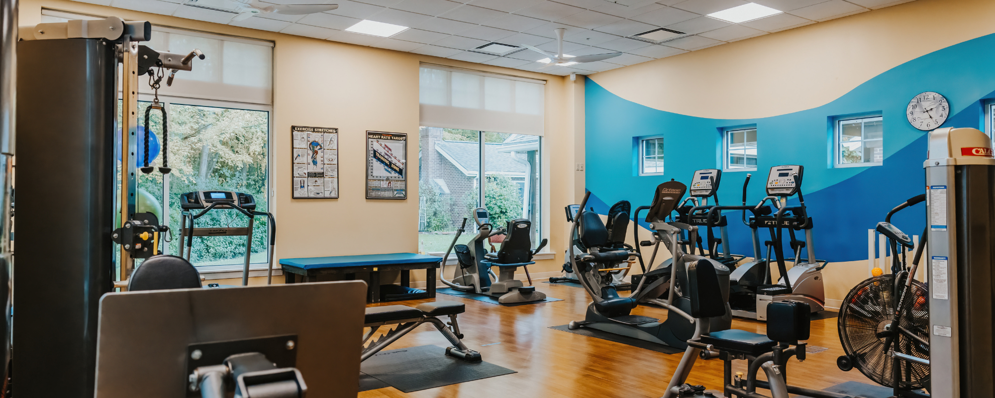 fitness machine room