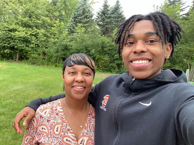 mother and son - Kim and Tyler