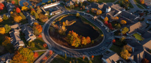 Banner - aeriel view of Heiser Circle