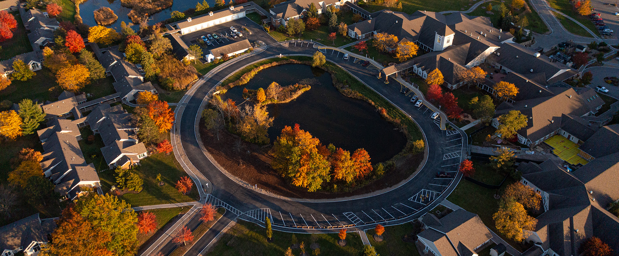 Banner - aeriel view of Heiser Circle