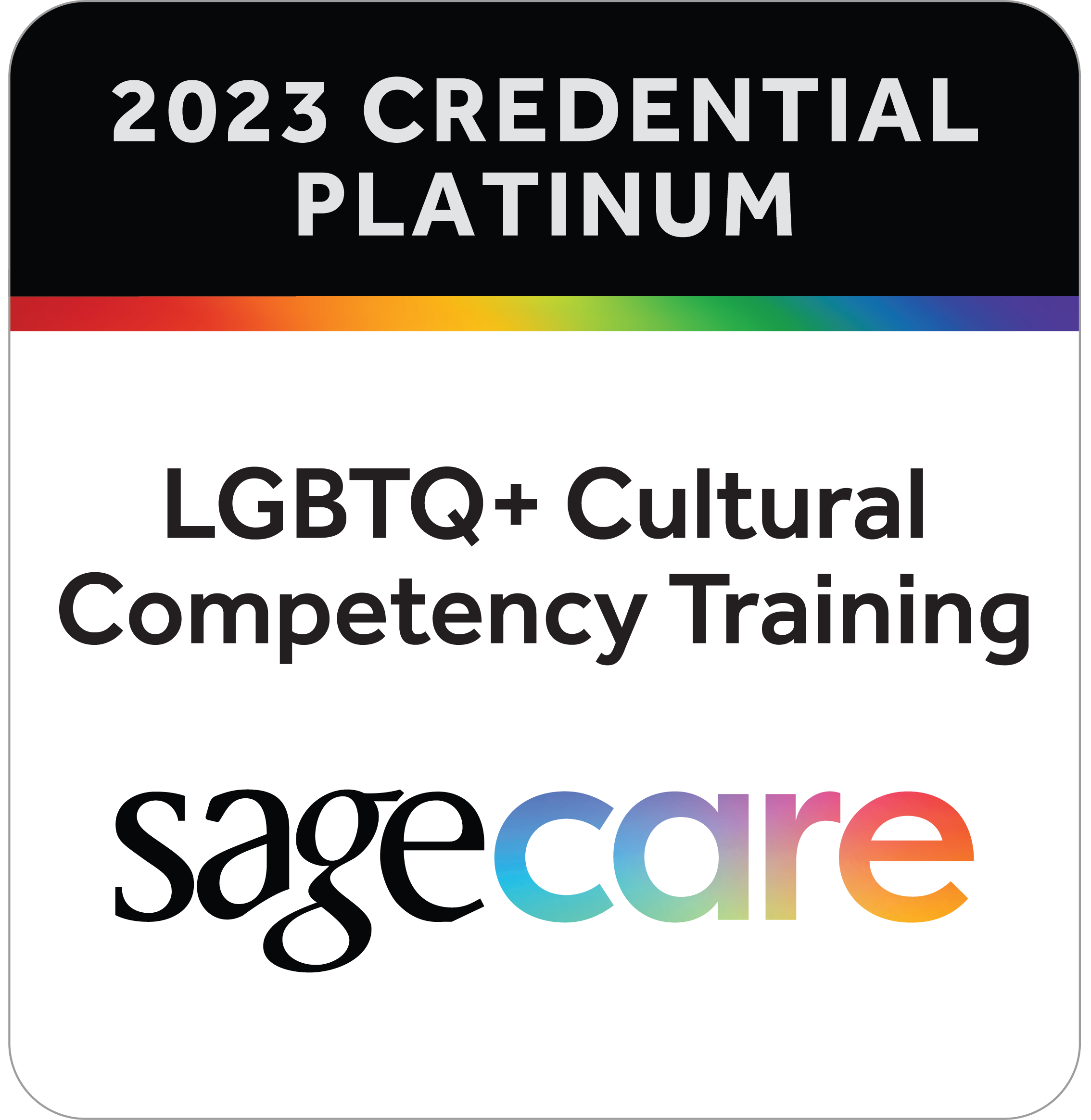 SAGECare Platinum 2023 badge