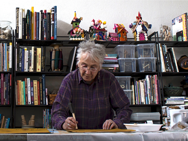 woman in art studio